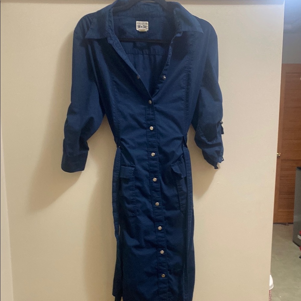 Converse Navy Button-Up Dress
